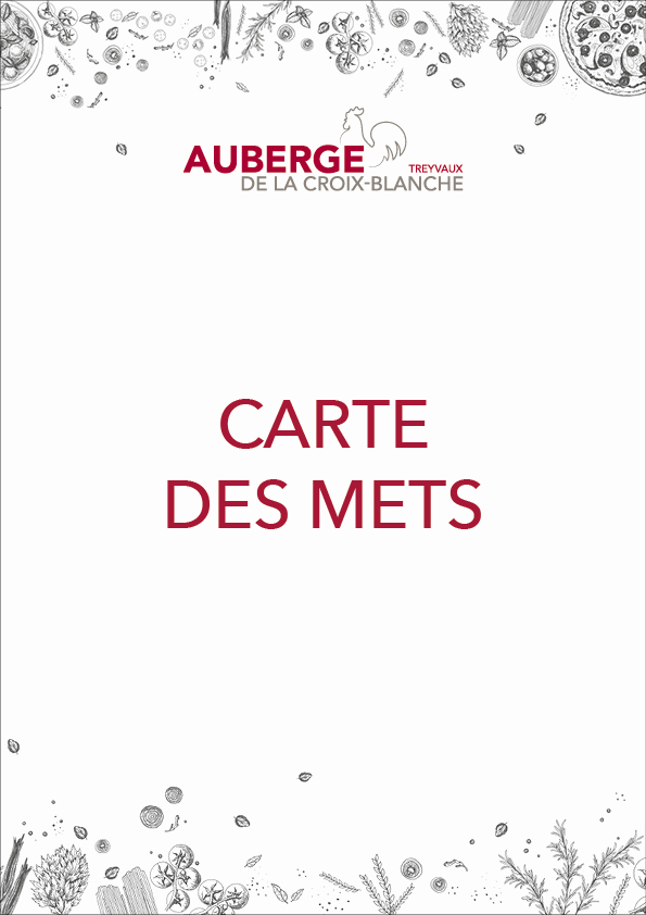 Couverture de la carte des mets